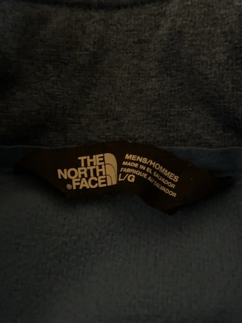 The North Face Men's Royal Blue Zip-Up Fleece Pullover